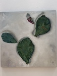 Uprooted V. Opuntia Cacanapa. Spineless Prickly Pear Flags by Eilene Carver