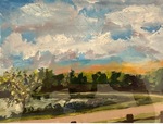 Plein Air Study for: You shared what I couldn’t hear: Oakpoint before the lookout by Jennifer Seibert