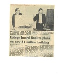 College board finalize plans on new $1 million building page 1 by Rebecca Rhoten