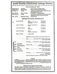 Fall 1985 Registration Schedule