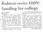 8-Roberts Seeks 100% Funding