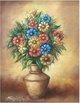 Vase and Flowers by Raymond Raymond