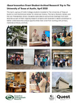 Quest Archival Research Trip, University of Texas at Austin, April 2025 by Michael Schueth