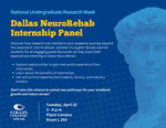 Dallas NeuroRehab Internship Panel by Jennifer O'Loughlin-Brooks