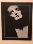 Emily Winter - Portrait of Catherine Deneuve - Chalk Pastel on Black Paper - Drawing I, Carrie Garrott