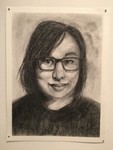 Trang Pham - Self-Portrait - Charcoal - Drawing I, Jerry E. Smith