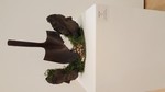 Stacy Field- Past, 2019. Bronze, iron, moss and rocks. Prof Erika McIlany, 3D Design